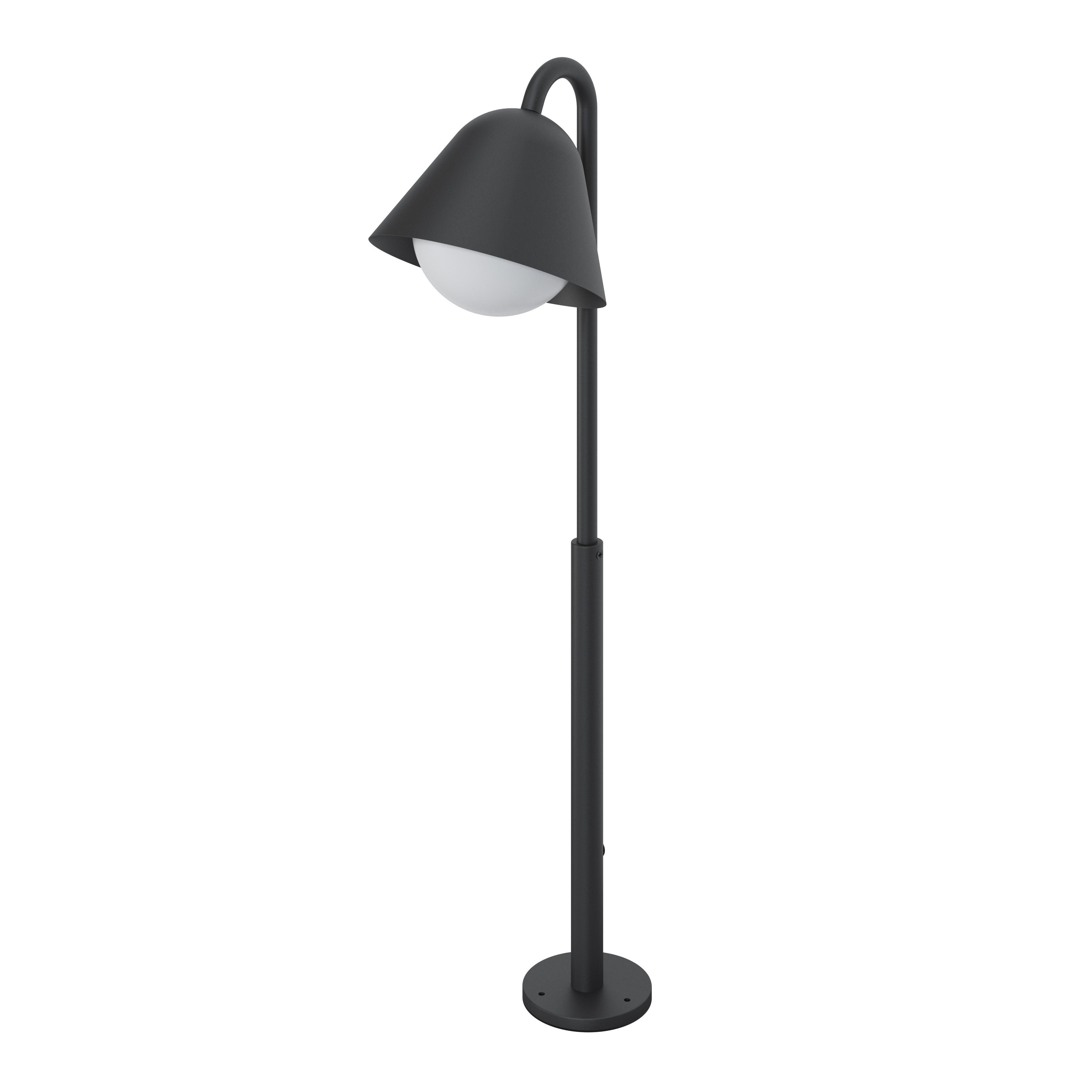 GoodHome Dark grey Mains-powered 1 lamp Integrated LED Outdoor Post light (H)730mm