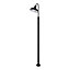 GoodHome Dark grey Mains-powered 1 lamp Outdoor Lamp post (H)2000mm