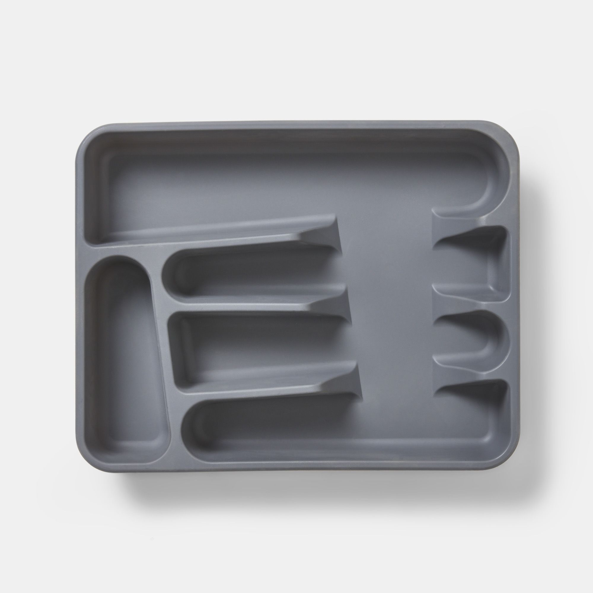 GoodHome Datil Anthracite Plastic Cutlery tray, (H)51mm (W)260mm