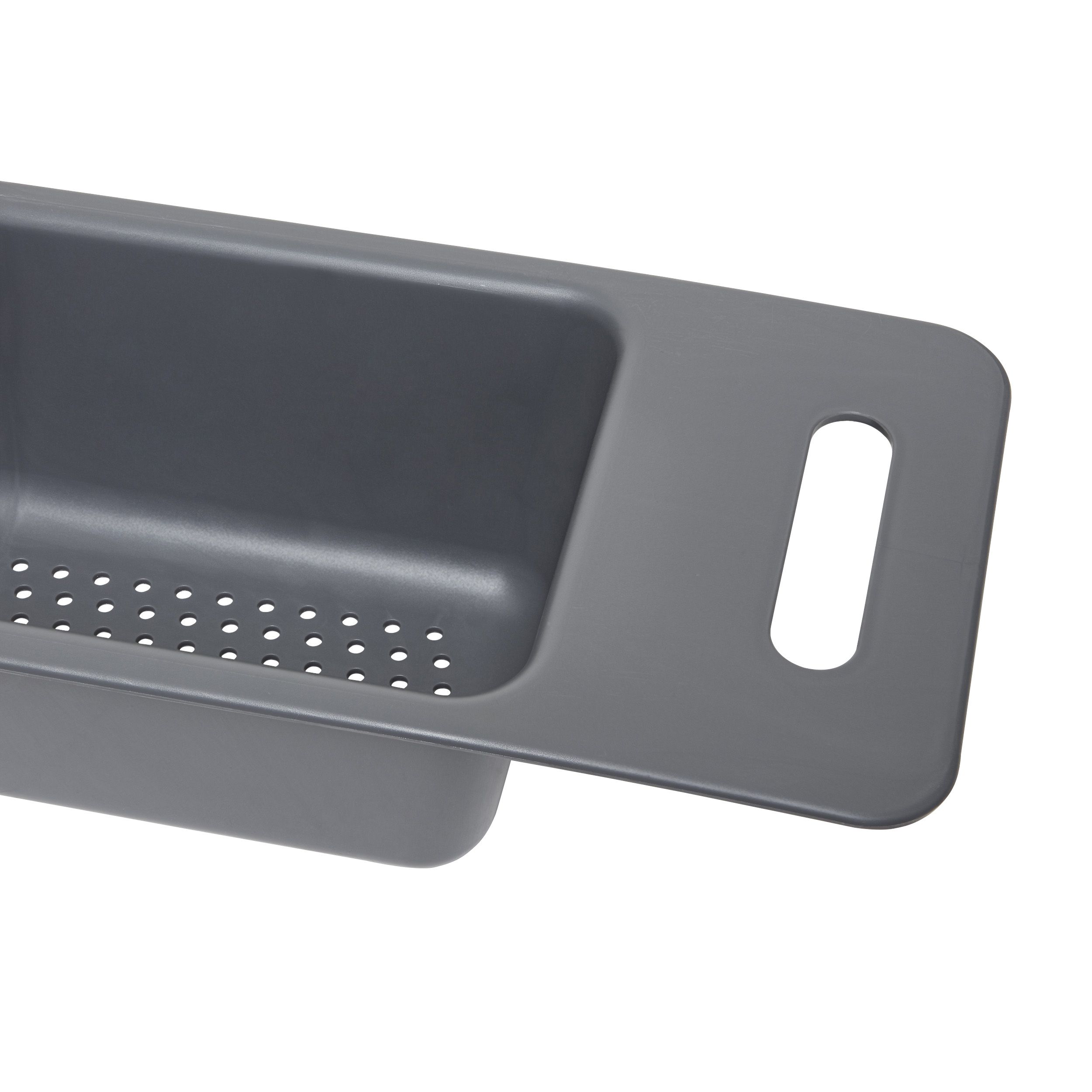 GoodHome Datil Anthracite Polypropylene Colander