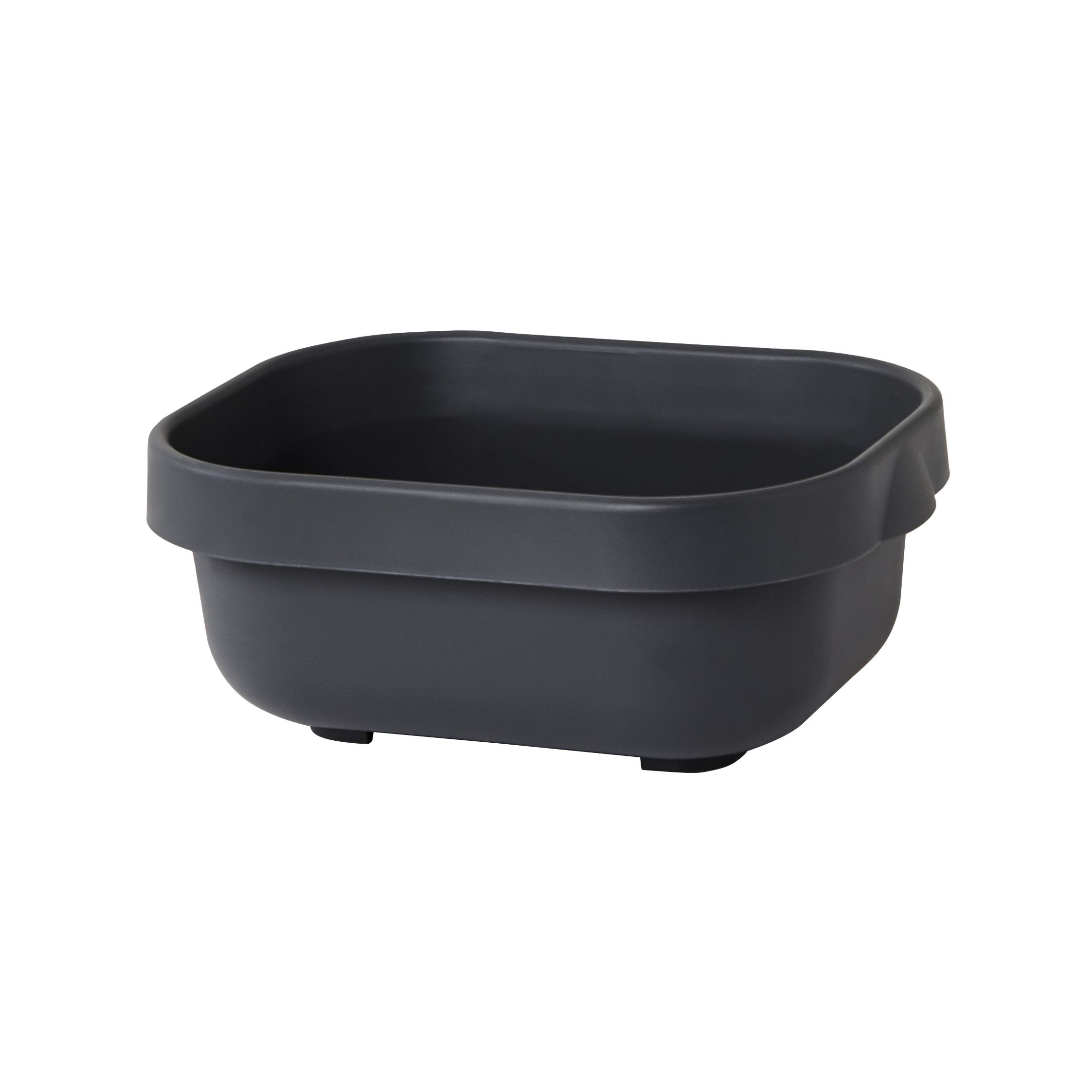 GoodHome Datil Anthracite Rectangular Washing up bowl