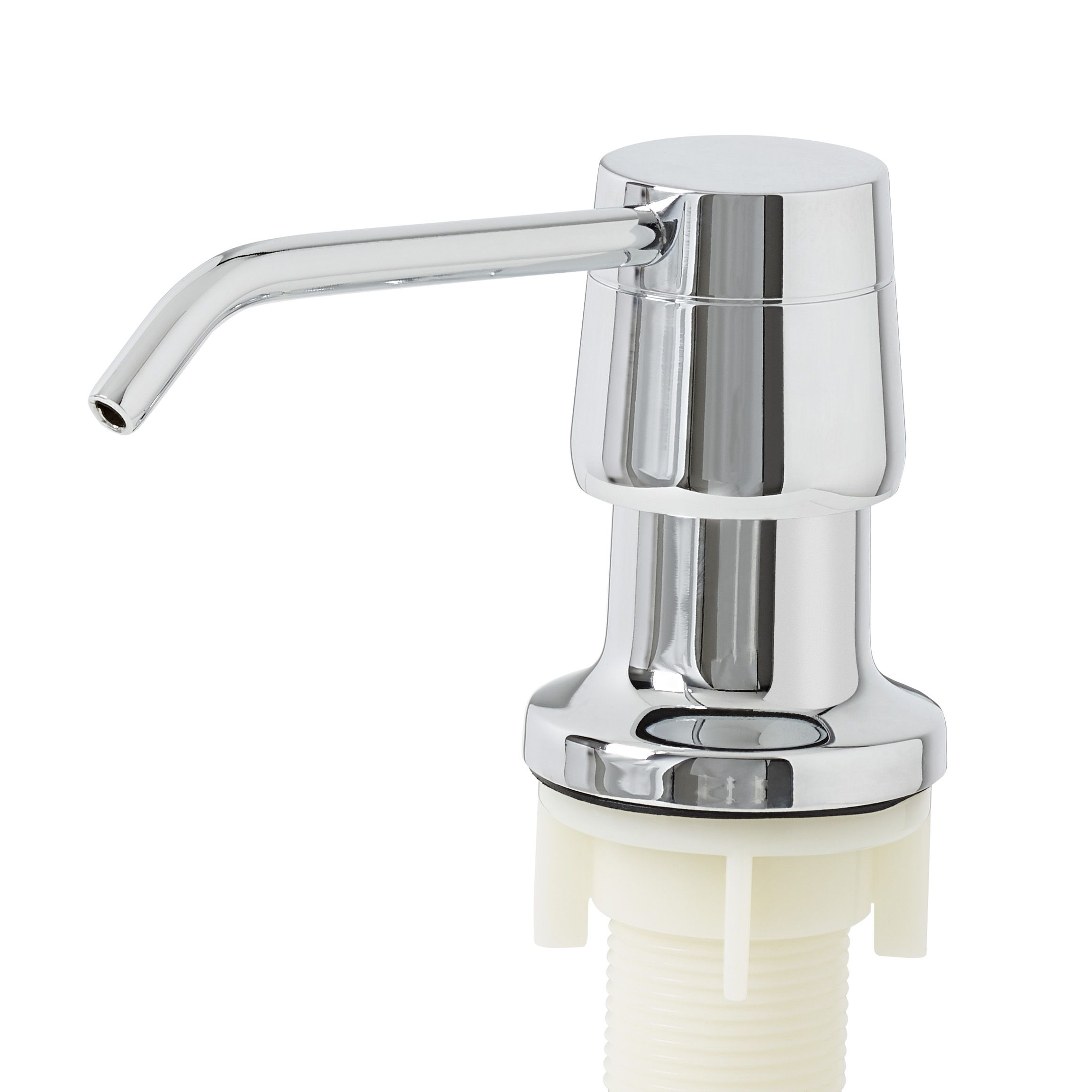 GoodHome Datil Chrome effect ABS plastic, polyethylene (PE), stainless steel & zinc alloy Soap dispenser