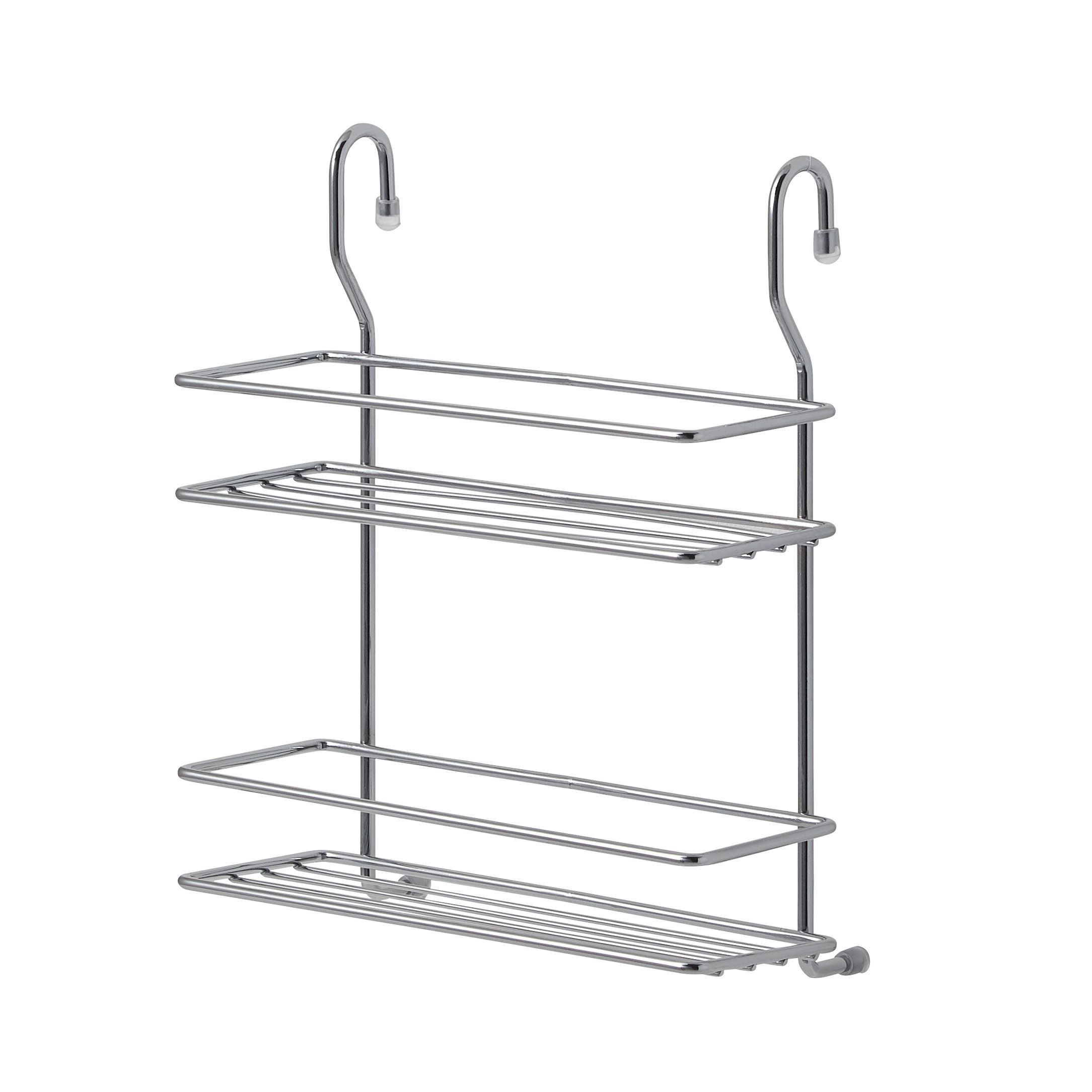 GoodHome Datil Chrome effect Spice rack