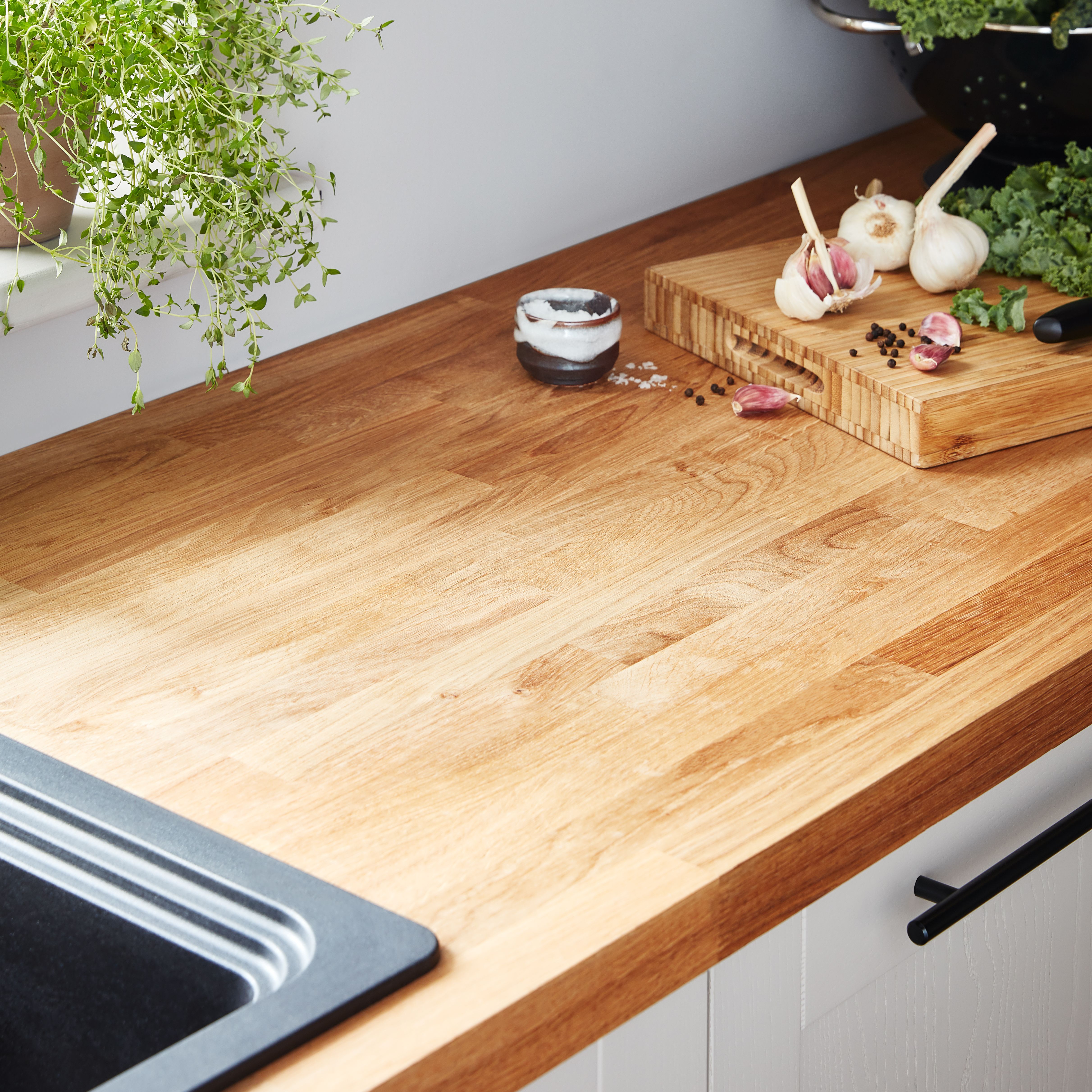GoodHome Datil Natural Bamboo Chopping board