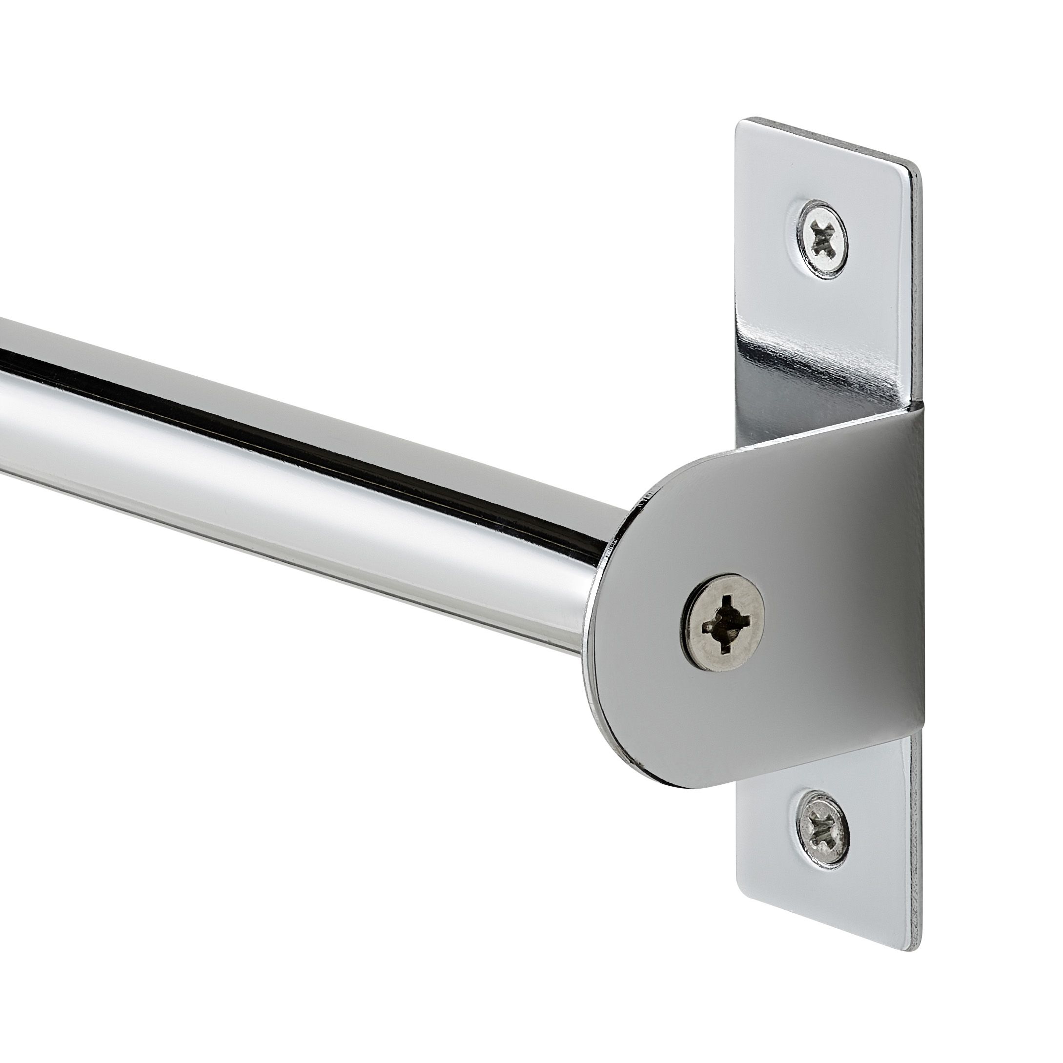 GoodHome Datil Silver Chrome-plated Steel Kitchen accessory rail (H)85mm (L)604mm