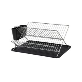 GoodHome Datil X-shaped Dish drainer rack, (W)460mm