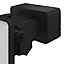 GoodHome Davern AWL1020-IB Black Mains-powered Cool white Outdoor LED PIR Floodlight 1000lm