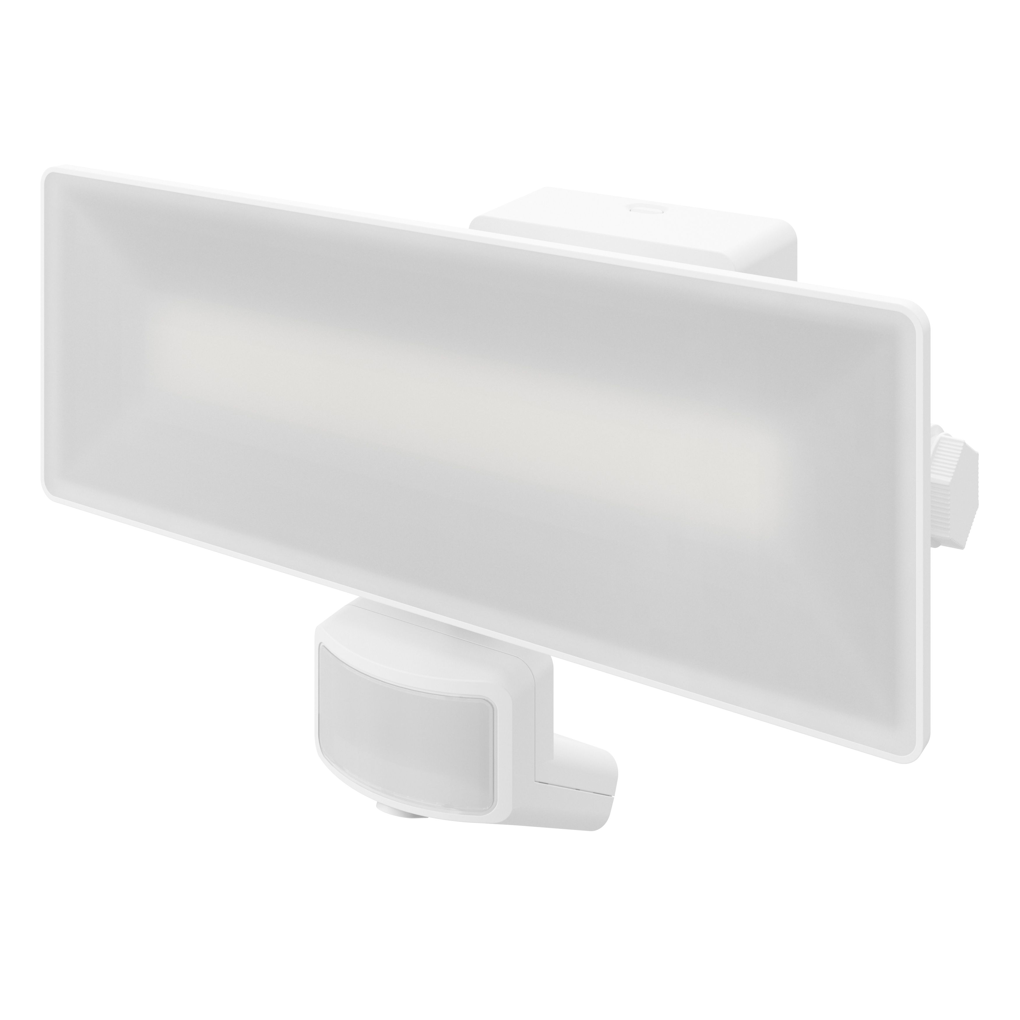 GoodHome Davern AWL1023-IW White Mains-powered Cool white Outdoor LED PIR Floodlight 5000lm