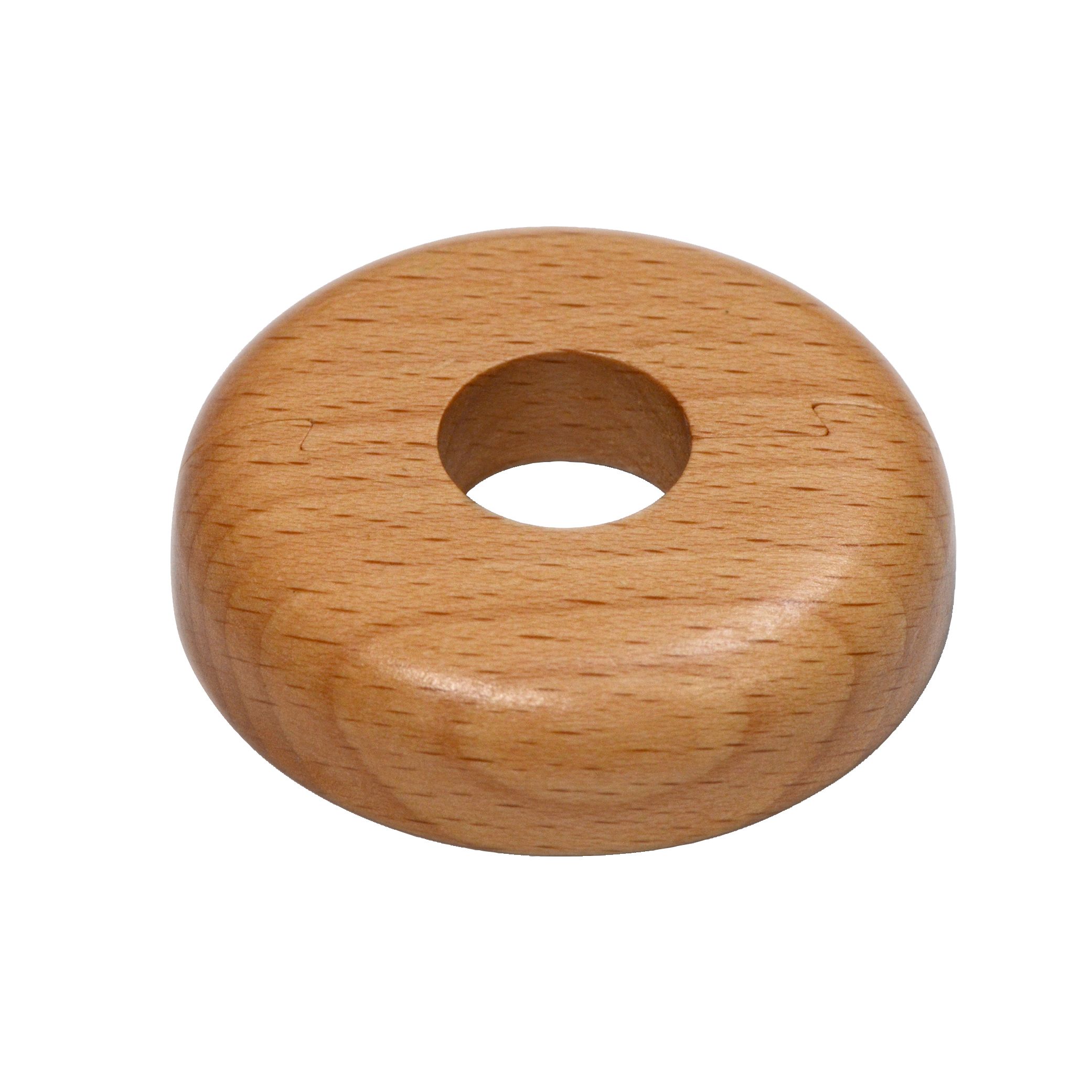 GoodHome DECOR 165 Wooden Beech effect Pipe collar (Dia)16mm, Pack of 2