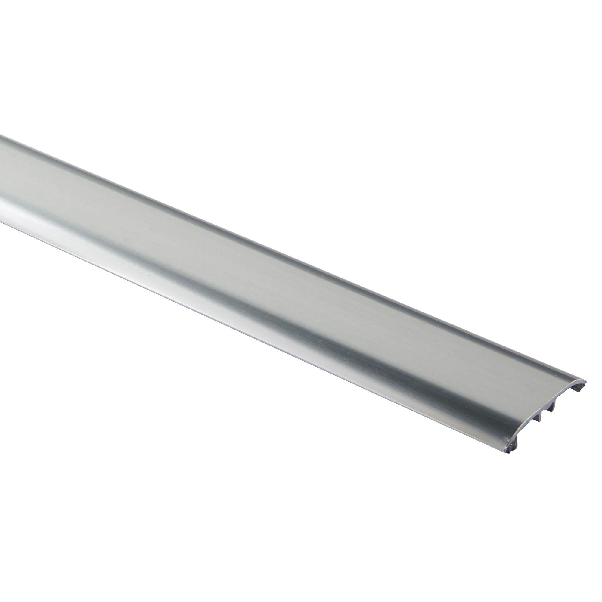 GoodHome DECOR10 Gloss Silver effect Threshold (L)180cm (W)37mm