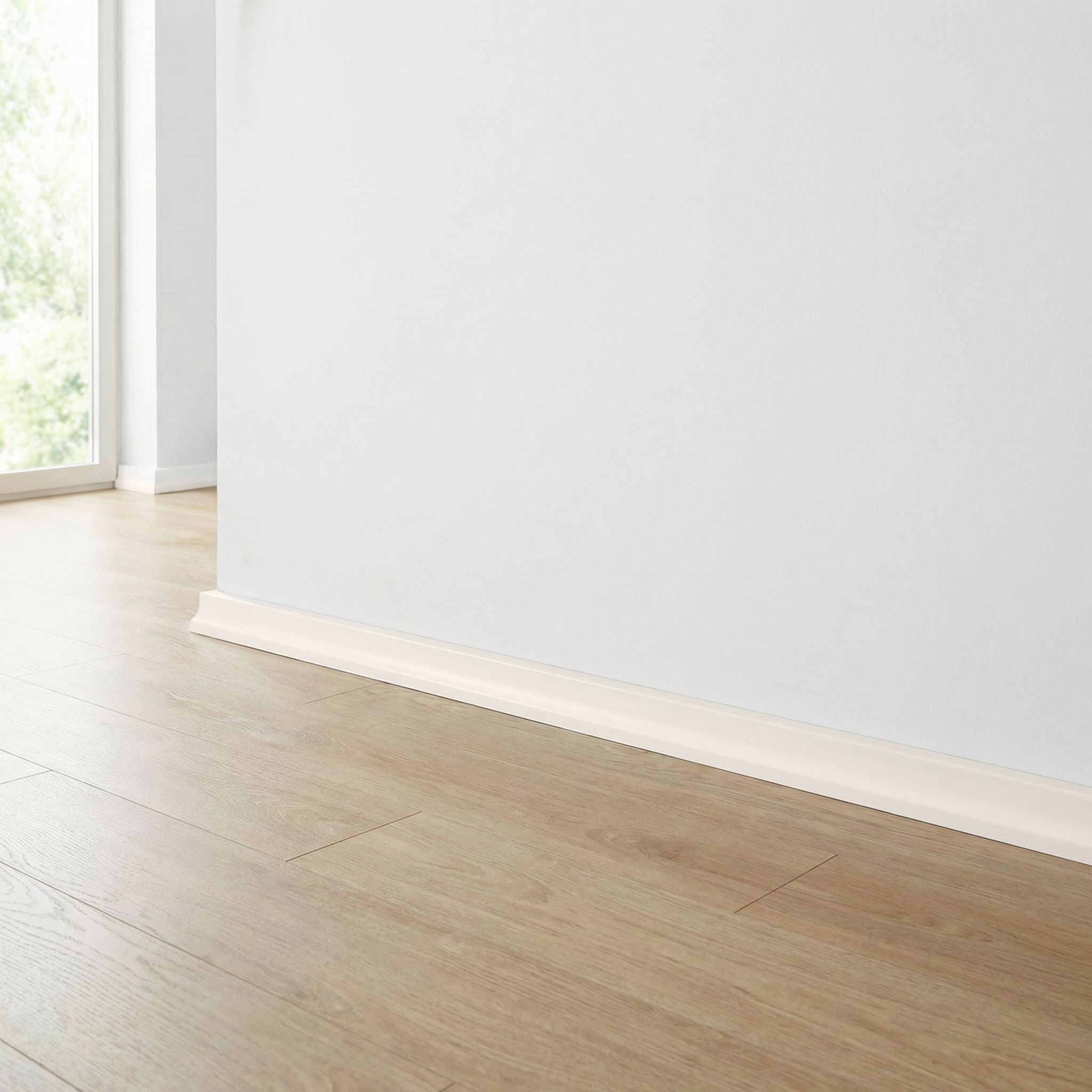 GoodHome DECOR10 White Scotia trim, 220cm