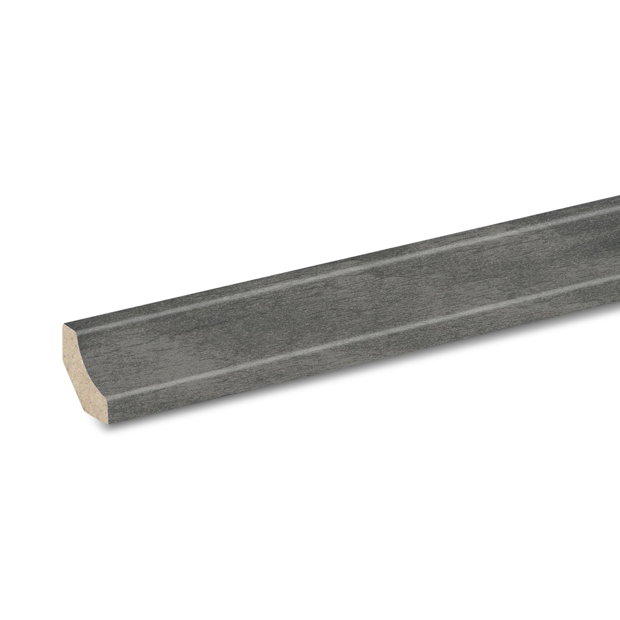 GoodHome DECOR105 Grey Wood effect Scotia trim, 220cm
