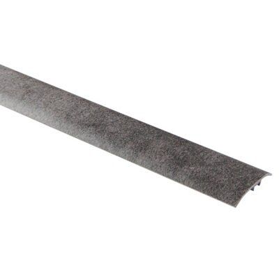 GoodHome DECOR115 Dark grey Concrete effect Threshold (L)93cm (W)37mm