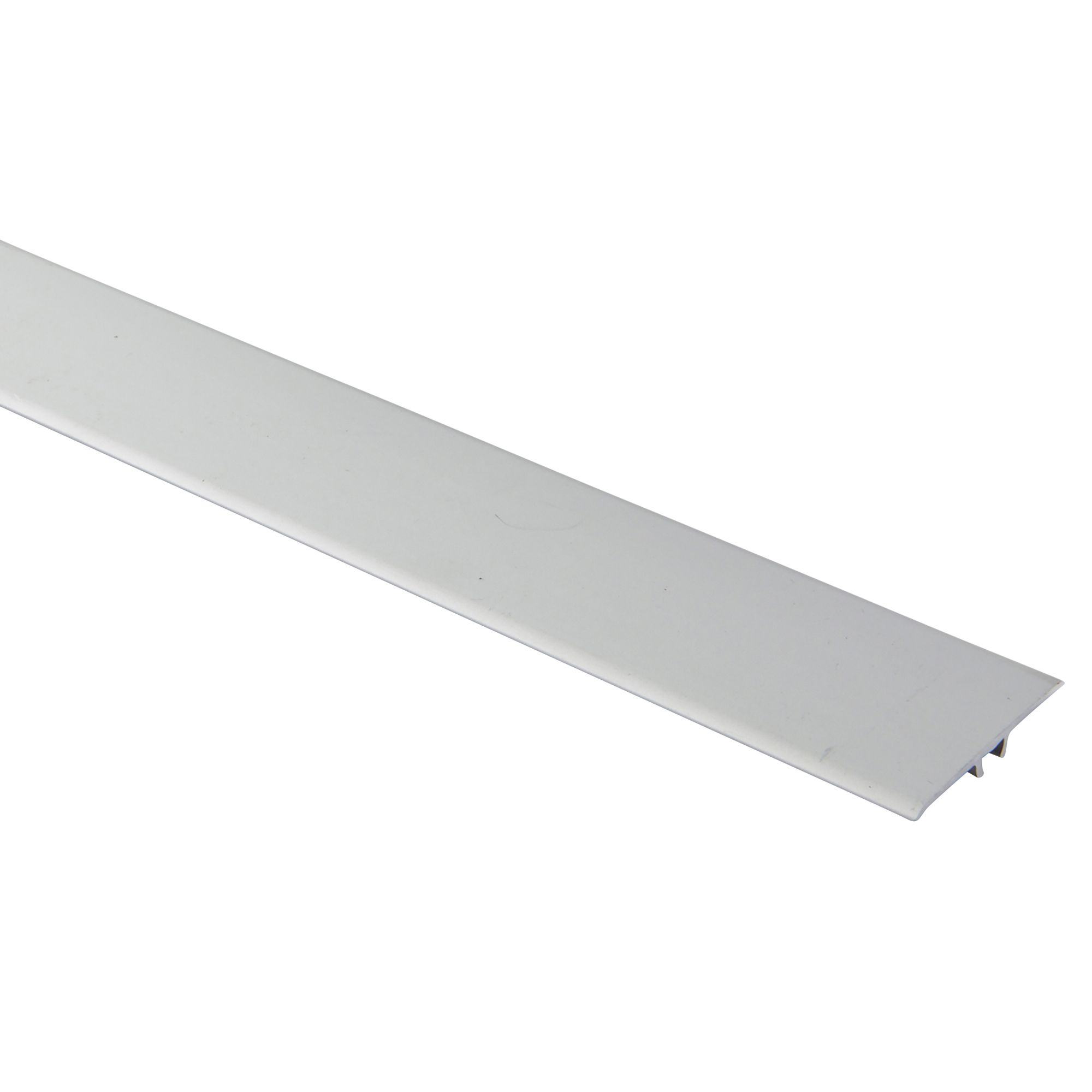 GoodHome DECOR15 Matt Silver effect Threshold (L)93cm (W)37mm