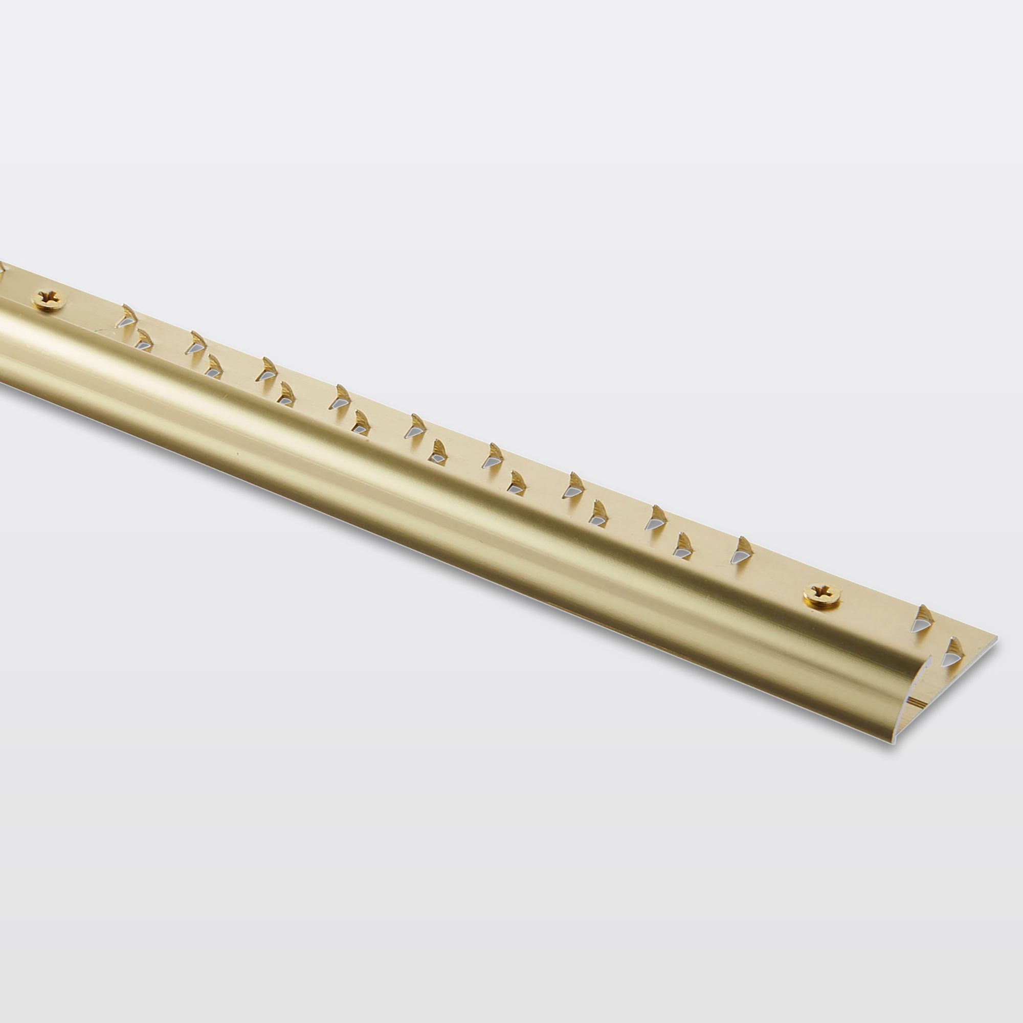 GoodHome DECOR30 Gloss Gold effect Carpet edging strip (L)180cm (W)10mm