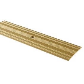 GoodHome DECOR35 Matt Gold effect Cover strip (L)93cm