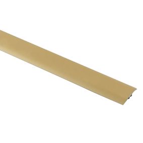 GoodHome DECOR35 Matt Gold effect Threshold (L)180cm