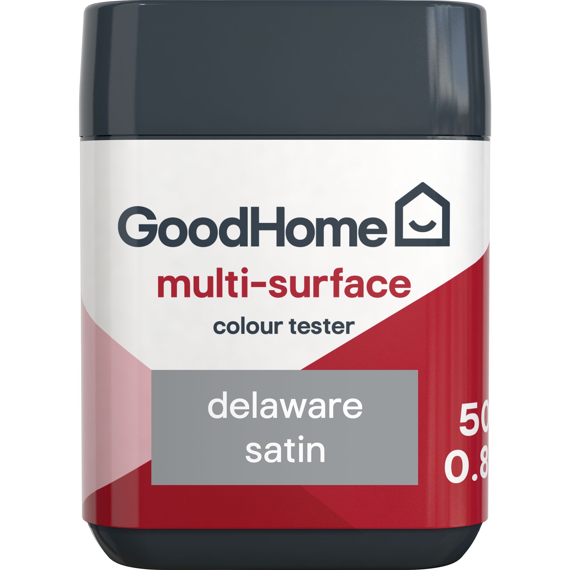 GoodHome Delaware Satin Multi-surface paint, 50ml Tester pot