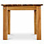 GoodHome Denia Brown Wooden 2 seater Square Table