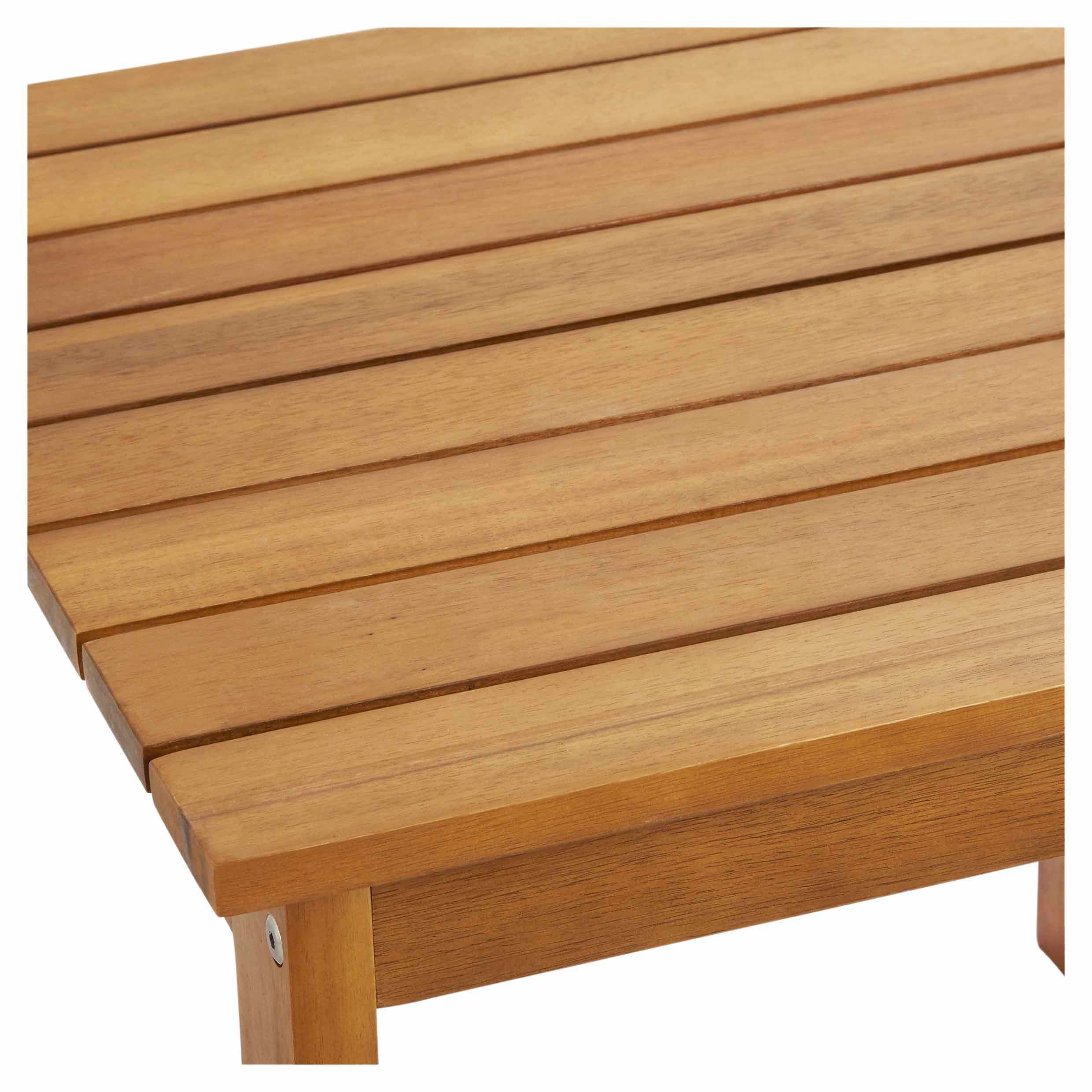 GoodHome Denia Brown Wooden 2 seater Square Table