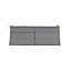 GoodHome Denia Steel grey Plain Rectangular Bench cushion (L)116cm x (W)48cm