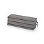 GoodHome Denia Steel grey Plain Rectangular Bench cushion (L)116cm x (W)48cm