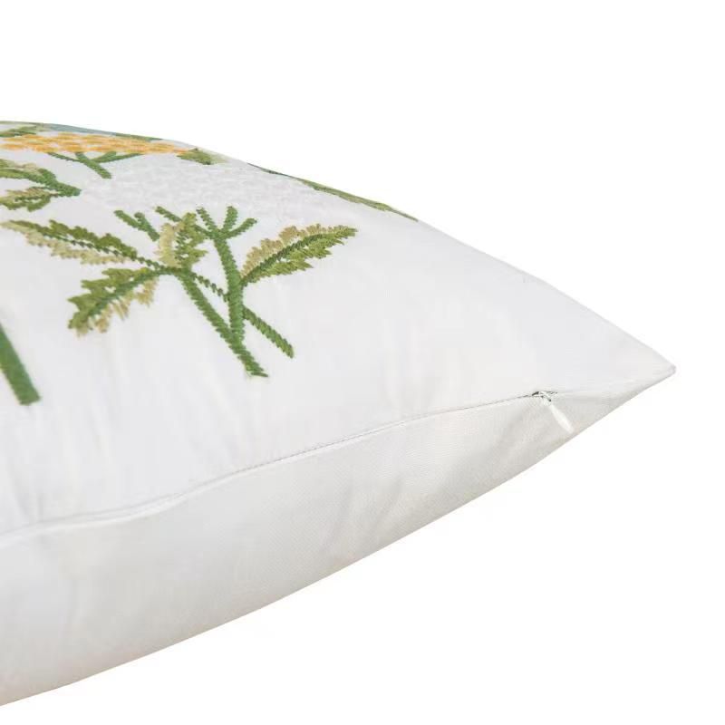GoodHome Denman Embroidered effect Indoor Cushion, (L)43cm x (W)43cm