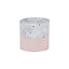 GoodHome Desano Pink Concrete effect Clay Round Plant pot (Dia)8cm