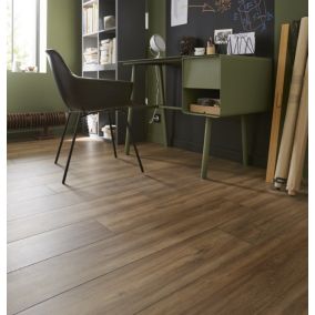 GoodHome Devonport Wood planks Oak effect Laminate Flooring, 1.996m²