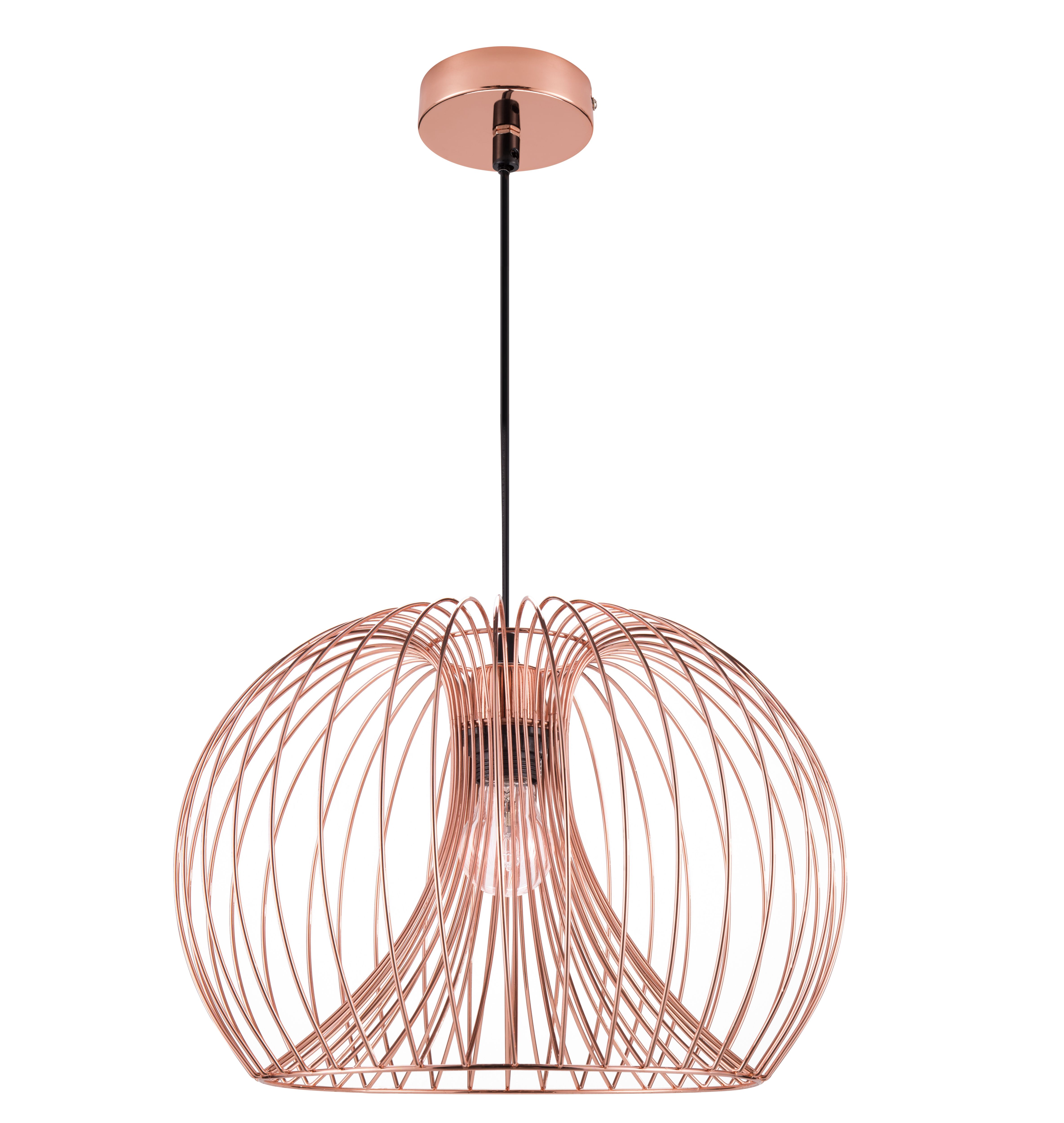 GoodHome Dharug Copper effect Pendant ceiling light, (Dia)380mm
