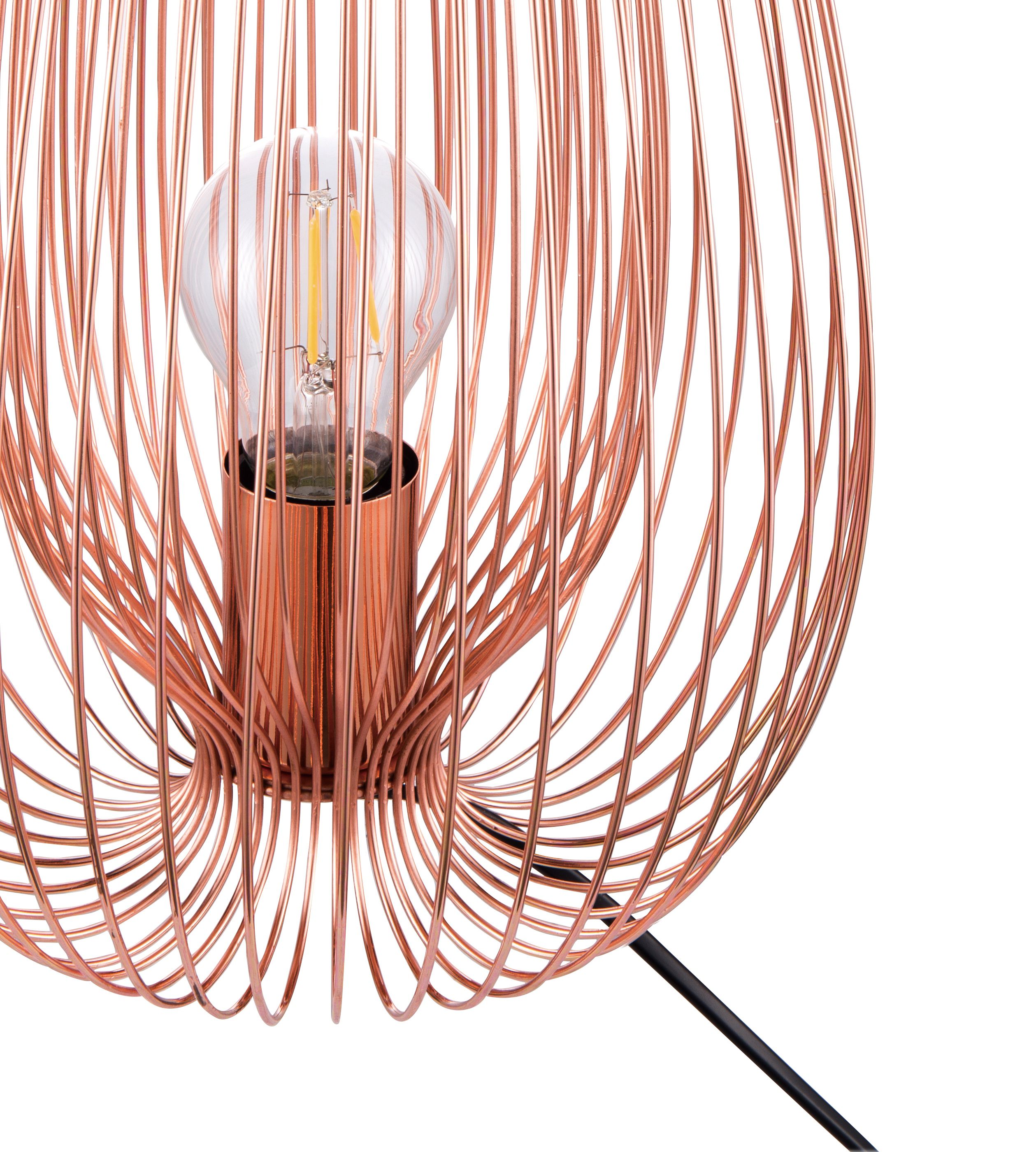 GoodHome Dharug Copper effect Table light