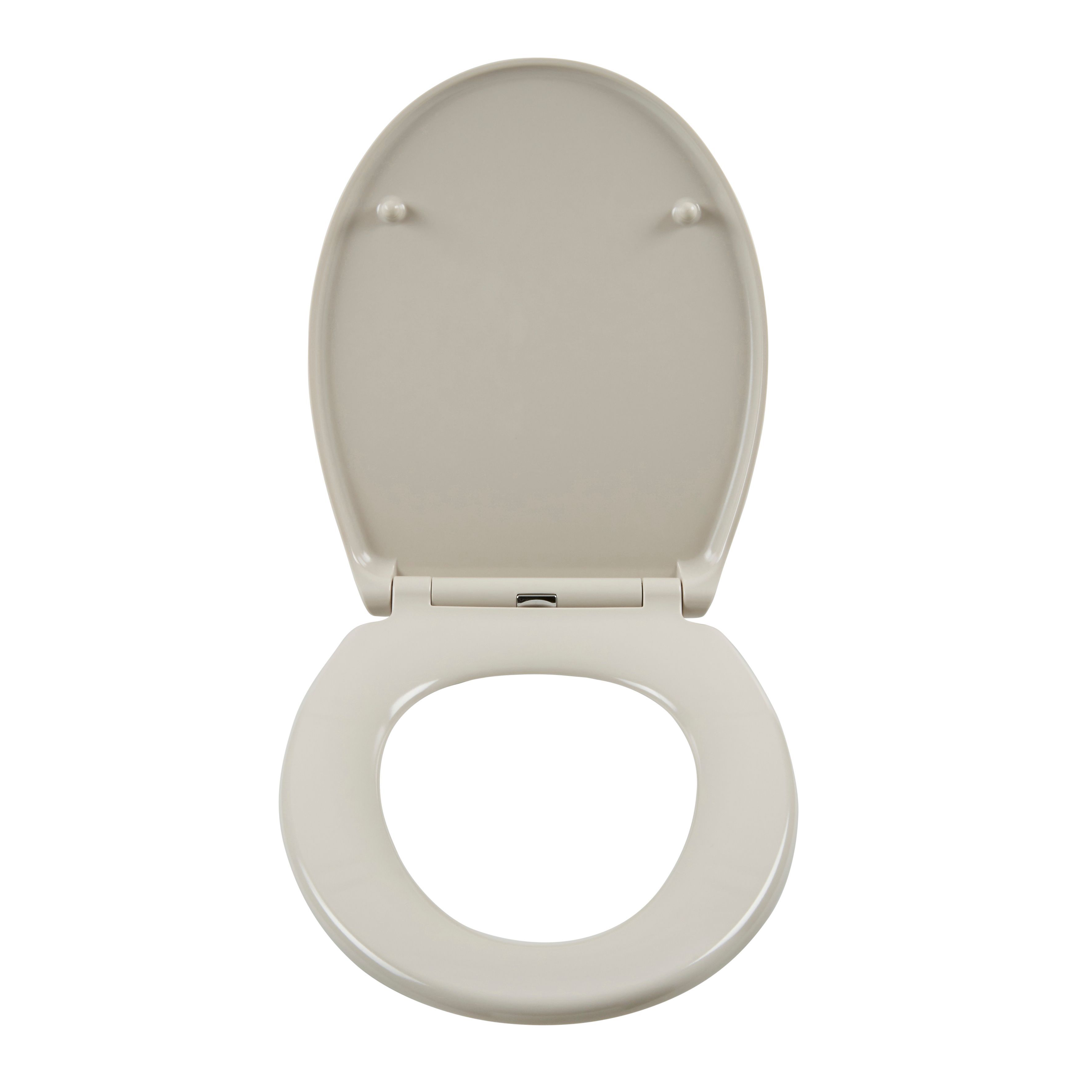 GoodHome Diani Pebble Round Soft close Toilet seat