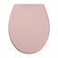 GoodHome Diani Pink Top fix Soft close Toilet seat