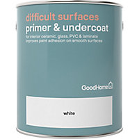 GoodHome Difficult Surfaces White Primer & undercoat, 2.5L
