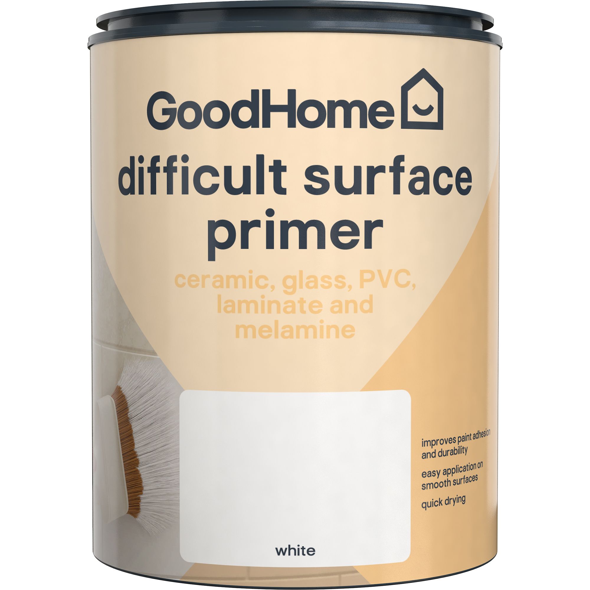 GoodHome Difficult Surfaces White Primer & undercoat, 750ml