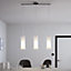 GoodHome Dimonika White Chrome effect 3 Lamp Pendant ceiling light, (Dia)110mm