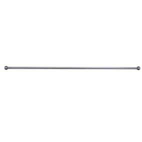 GoodHome Dokos Grey Brushed nickel effect Extendable Café rod Set, (L)700mm-1000mm (Dia)9mm