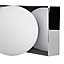 GoodHome Dorres White & silver Chrome effect Quadruple Wired Wall light