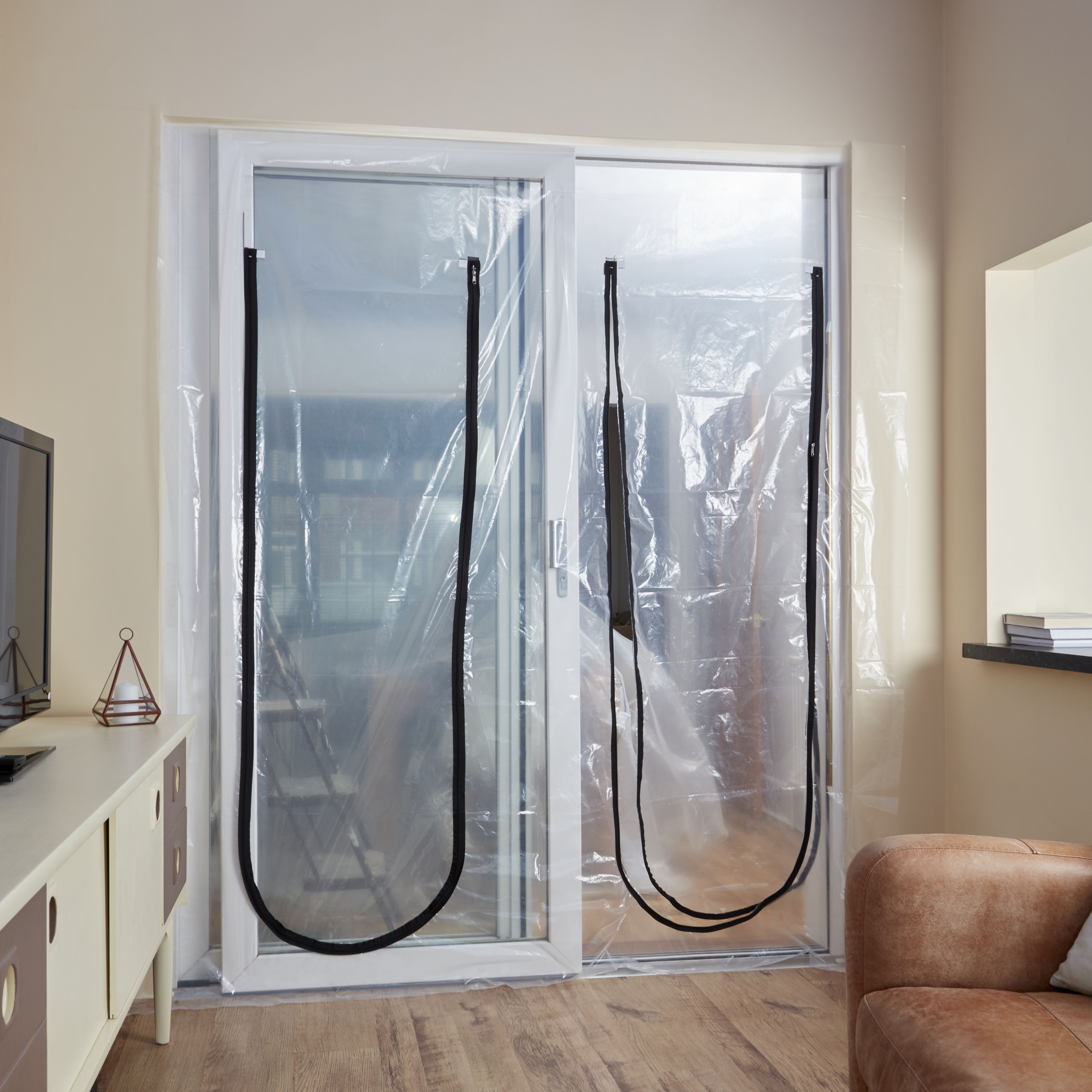GoodHome Double doorway dust guard
