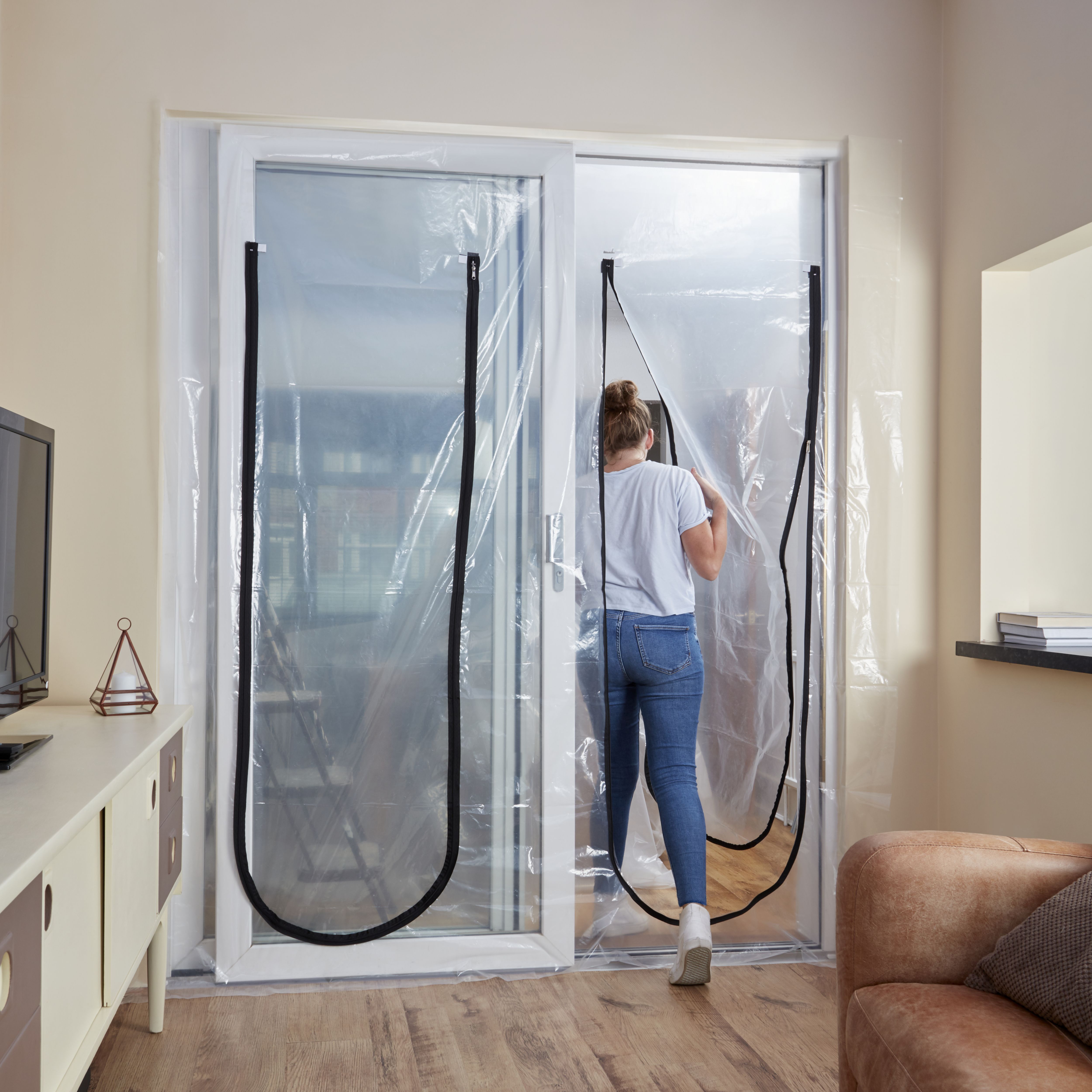 GoodHome Double doorway dust guard