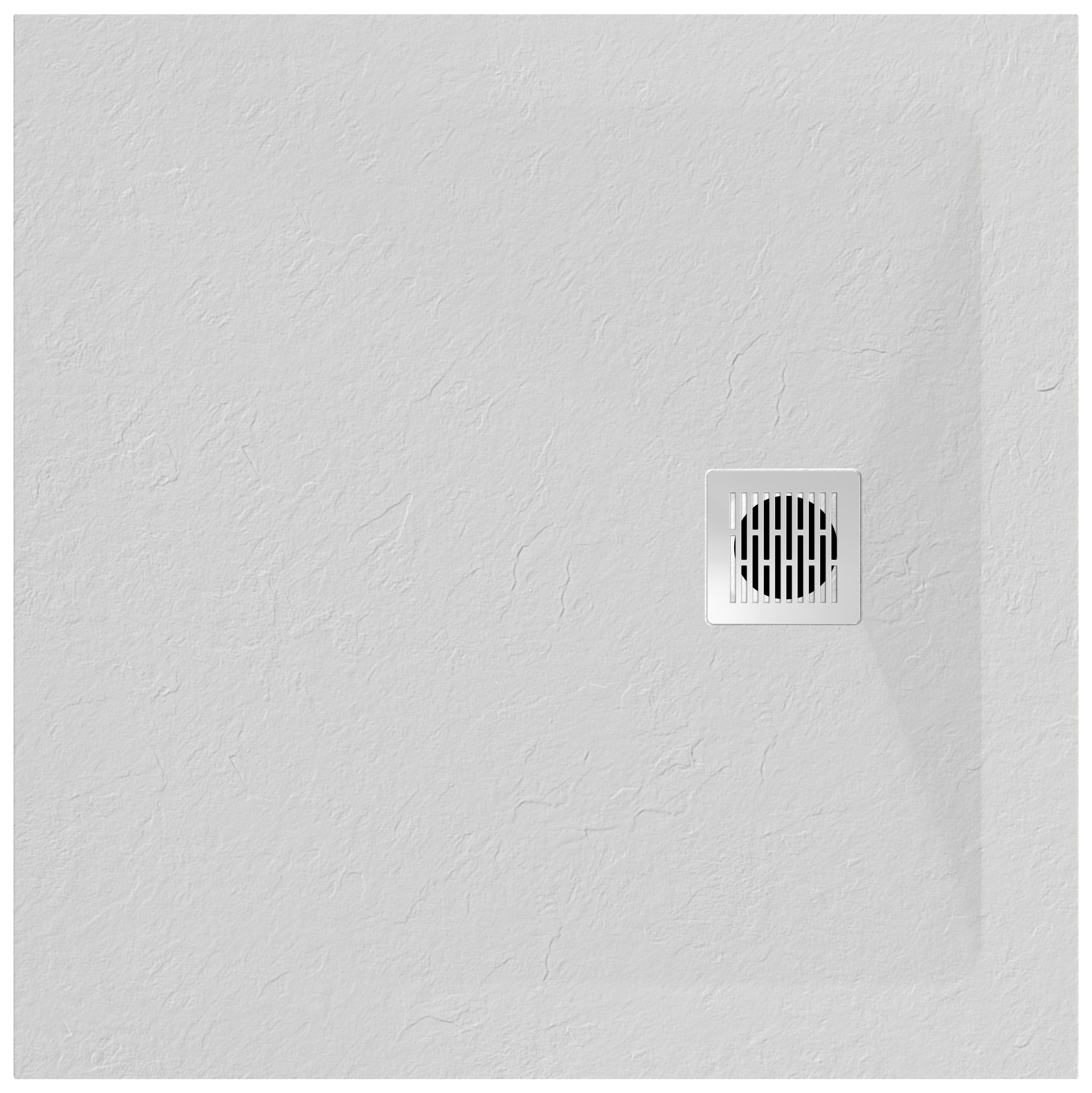 GoodHome Douro Matt White Square Reversible drainer Shower tray (L)900mm (W)900mm