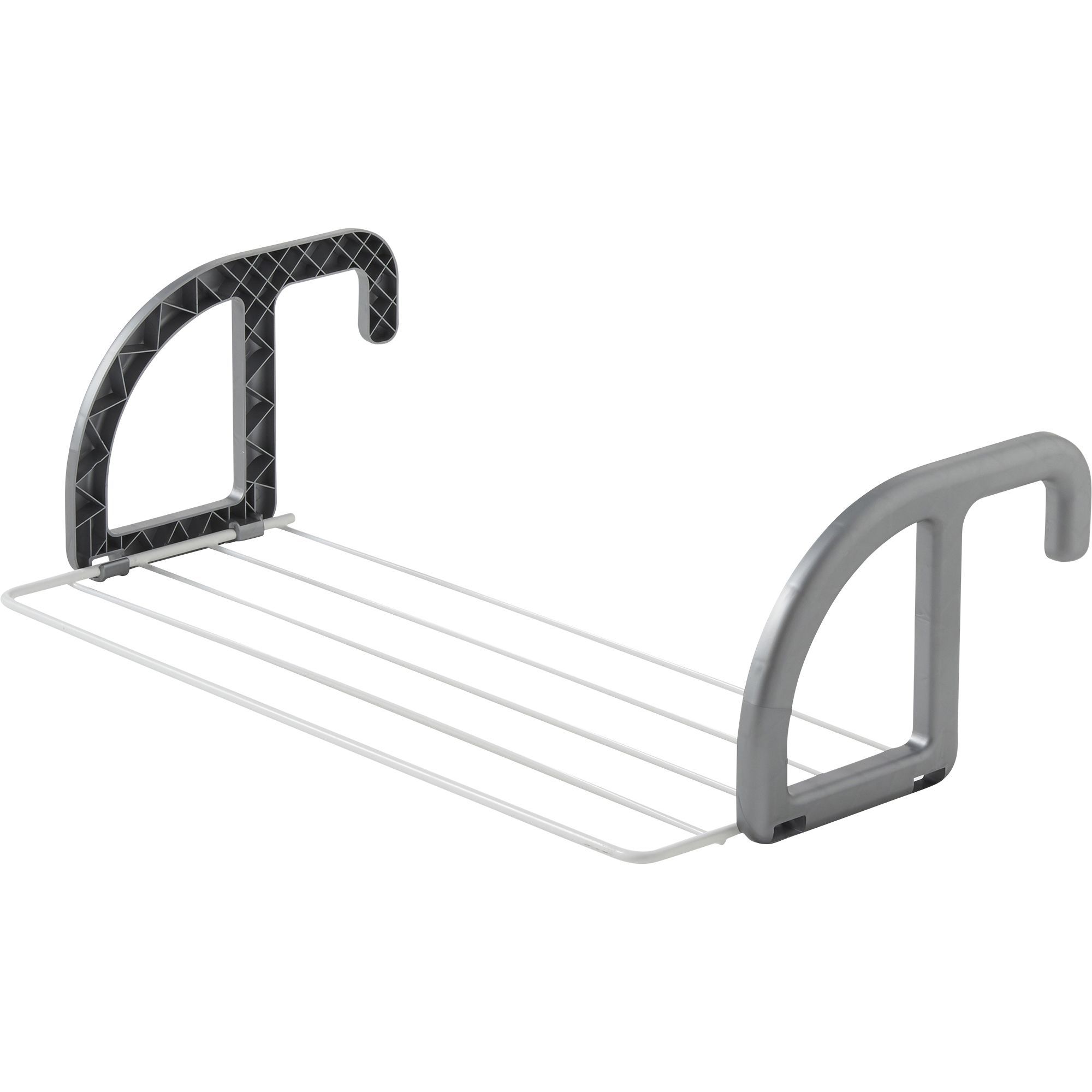 GoodHome Drapia Grey & white Laundry airer, 2.5m