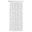GoodHome Drawa White & silver Stars Shower curtain (W)180cm