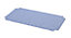 GoodHome Drina Blue Ridged Rectangular Bath & shower mat (L)69cm (W)36cm