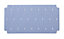 GoodHome Drina Blue Ridged Rectangular Bath & shower mat (L)69cm (W)36cm