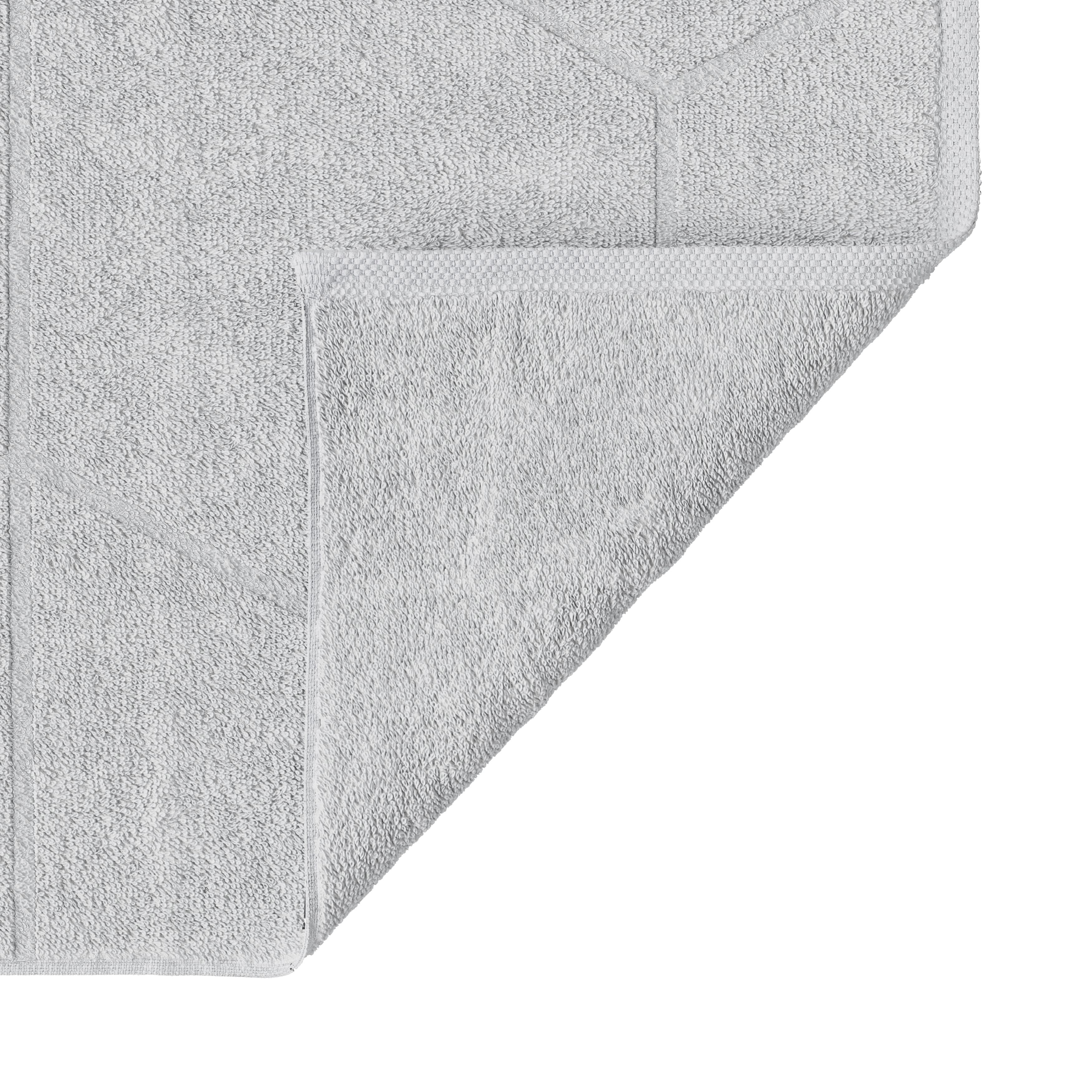 GoodHome Drina High rise grey Plain Rectangular Bath mat (L)50cm (W)70cm