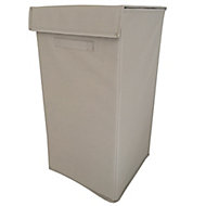GoodHome Drina Taupe 52L Laundry bin (H)58cm (W)30cm