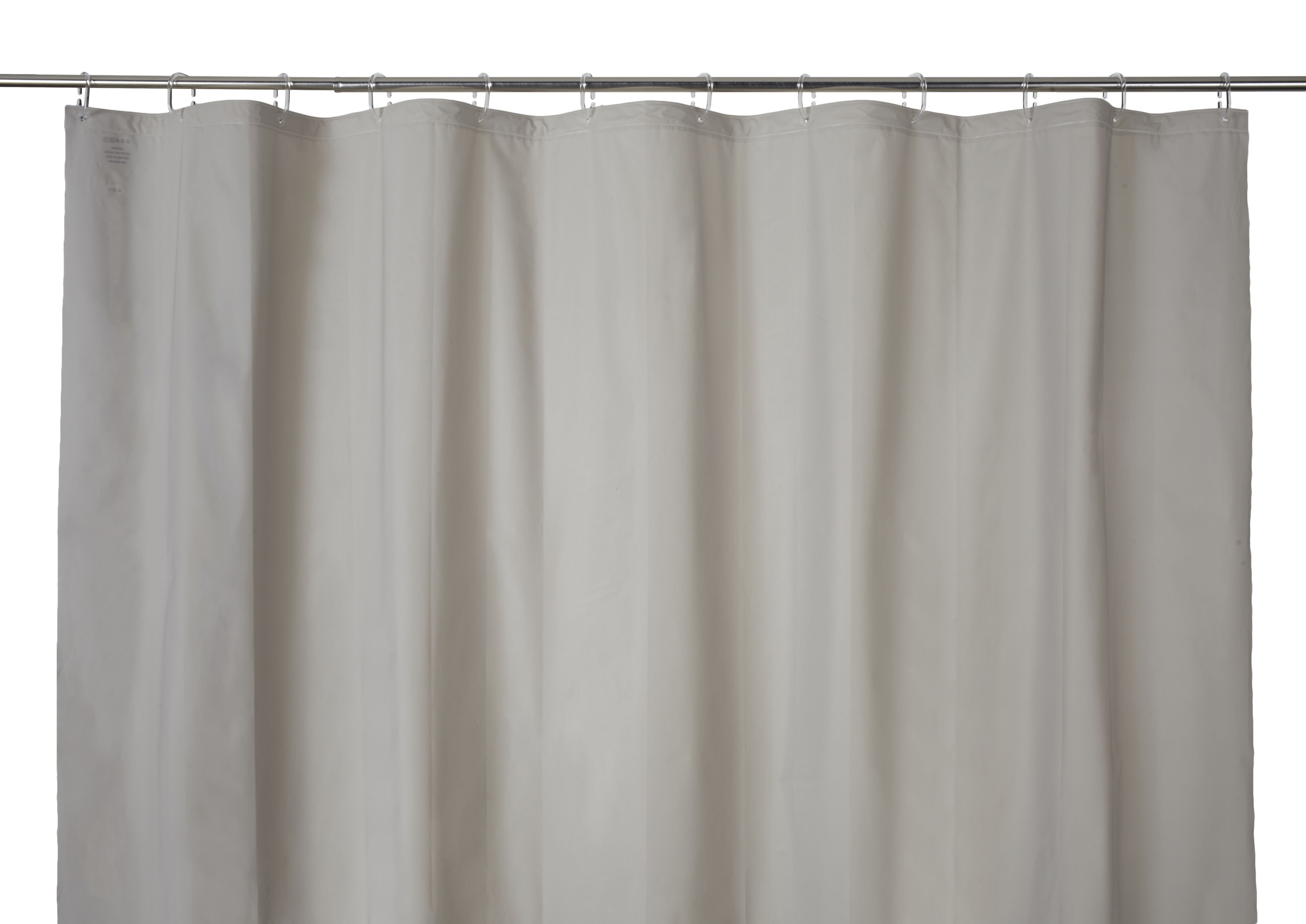 GoodHome Drina Taupe Plain Shower curtain (H)200cm (W)180cm