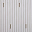 GoodHome Drina White Ridged Rectangular Bath & shower mat (L)69cm (W)36cm