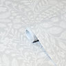 GoodHome Dryade Grey Leaves Textured Wallpaper Sample